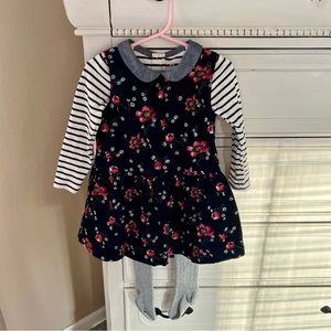 3 Piece *GAP* Toddler Jumper-Dress Outfit